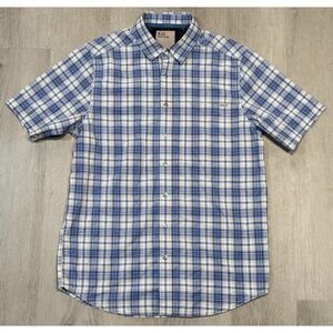 5.11 Tactical Shirt Mens Small Blue Plaid Short Sleeve Button Up 71374-779